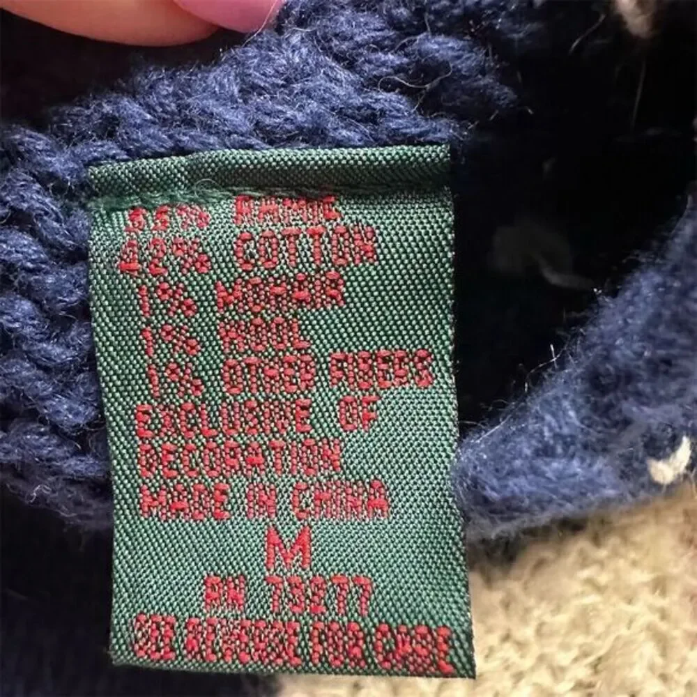 Croft & Barrow Women's M Vintage‎ Christmas Sweater Santa Knit Pullover - Picture 6 of 7